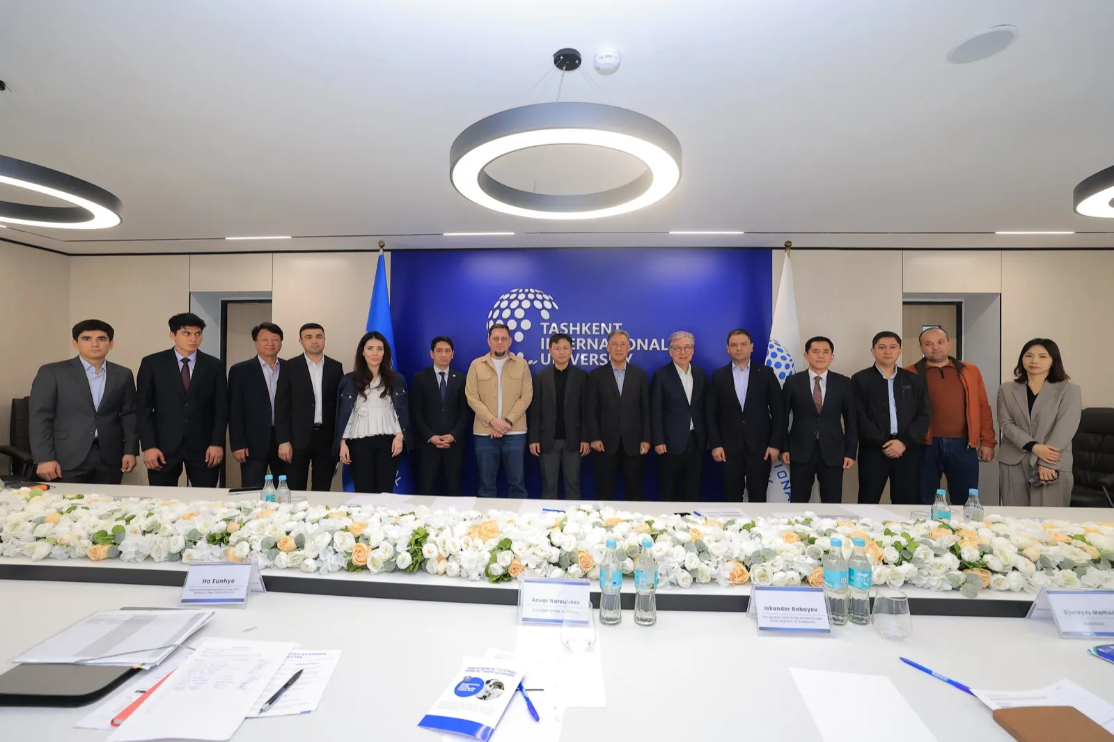Industry Advisory Board members group photo at TIU