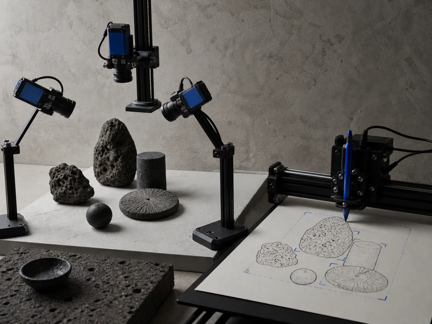 Multi-Object Detection and Robotic Drawing with Multiple Camera Sensors